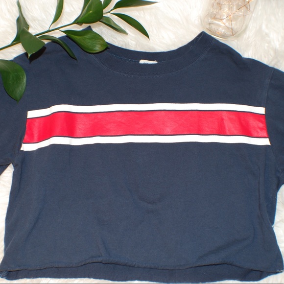 Garage RED stripe NAVY shirt - Picture 2 of 6